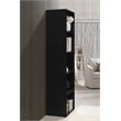 Hodedah Five Shelf Multi-Purpose Wooden Bookcase in Black Finish