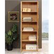Hodedah 5 Shelf 10 Door Multi-Purpose Wooden Bookcase in Beige Finish