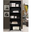 Hodedah 5 Shelf 10 Door Multi-Purpose Wooden Bookcase in Black Finish