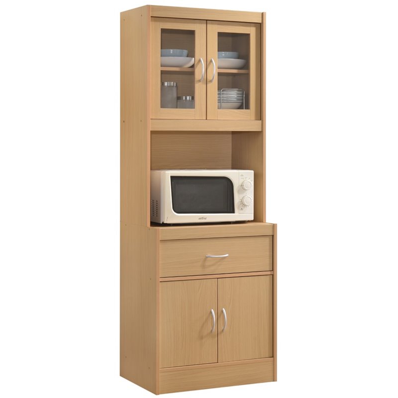 Hodedah Kitchen Cabinet In Beech Hik96 Beech