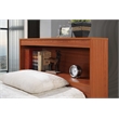 Hodedah Twin Size Captain Bed with 3 Drawers and Headboard in Cherry Wood