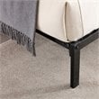 Hodedah Queen Size Metal Bed Frame in Black Finish