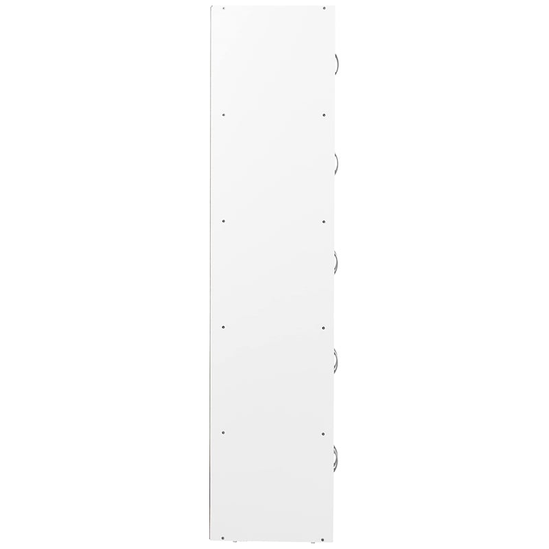 Hodedah 5 Shelf 10 Door Multi-Purpose Wooden Bookcase in Multi-color Finish
