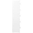 Hodedah 5 Shelf 10 Door Multi-Purpose Wooden Bookcase in Multi-color Finish