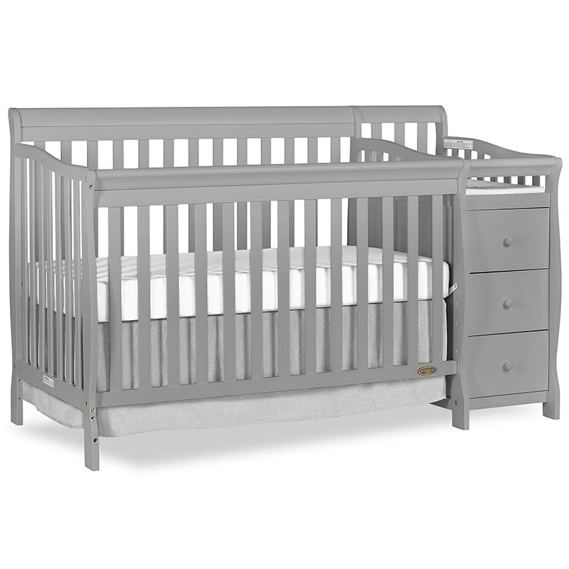 pebble gray crib