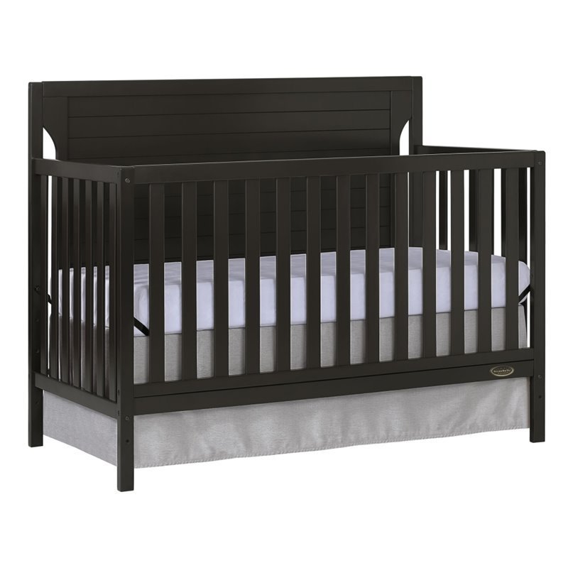 dark brown crib