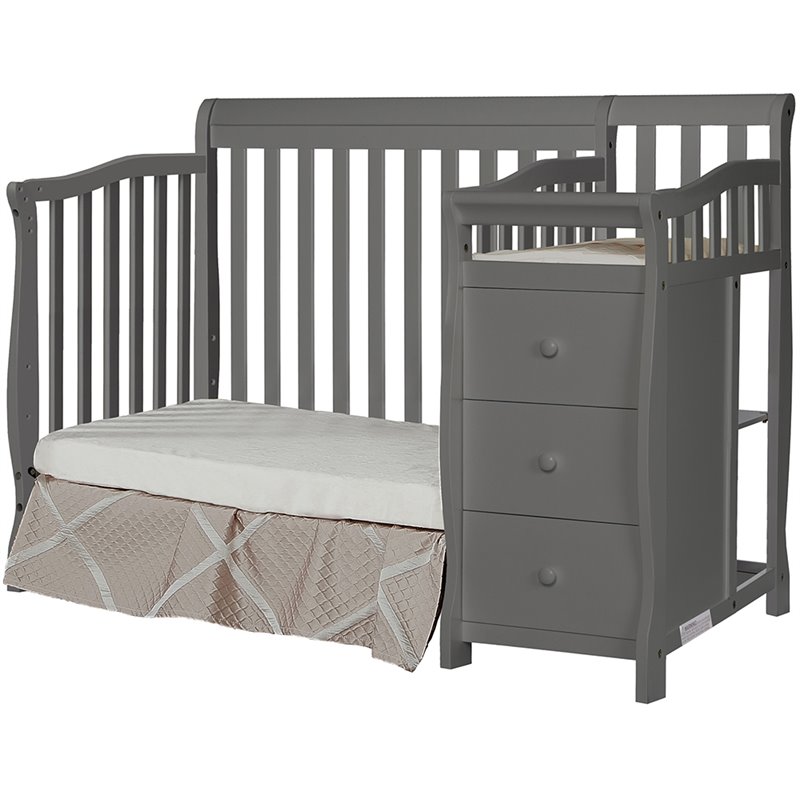 Dream On Me Jayden 4 In 1 Convertible Mini Crib And Changer In