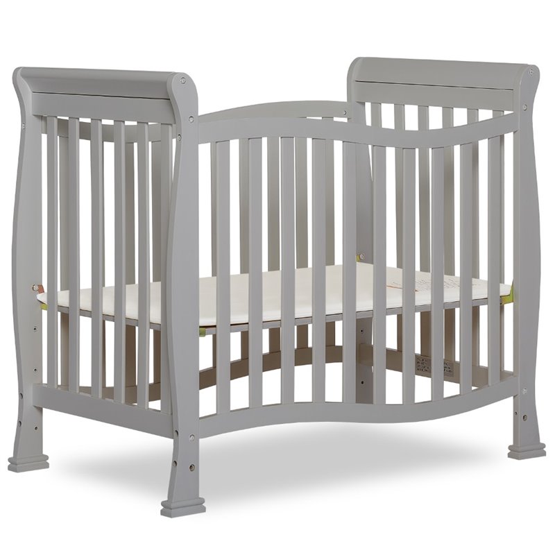 pebble gray crib