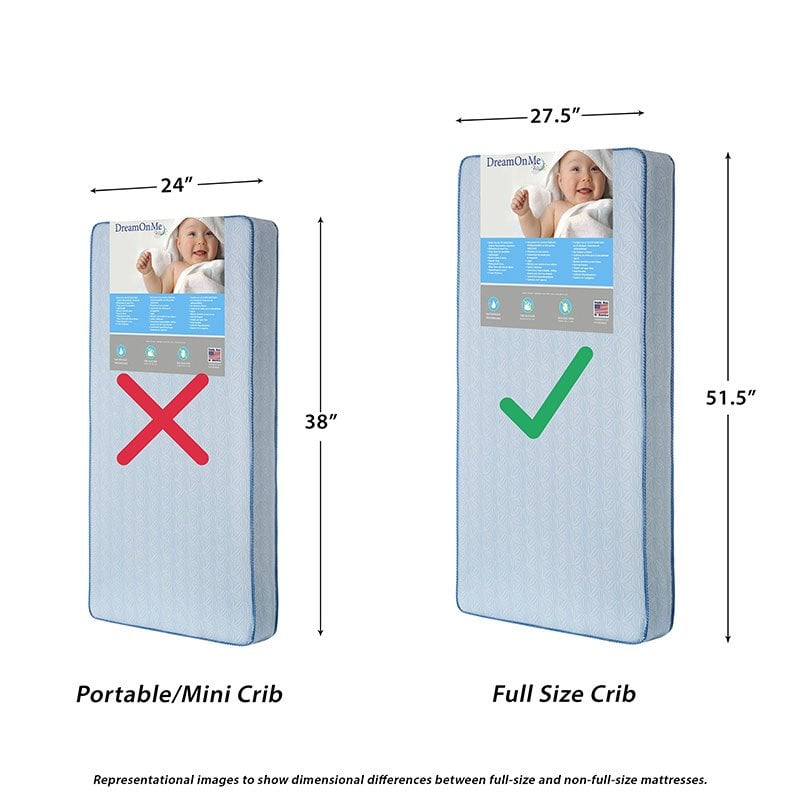 what are the measurements of a crib mattress