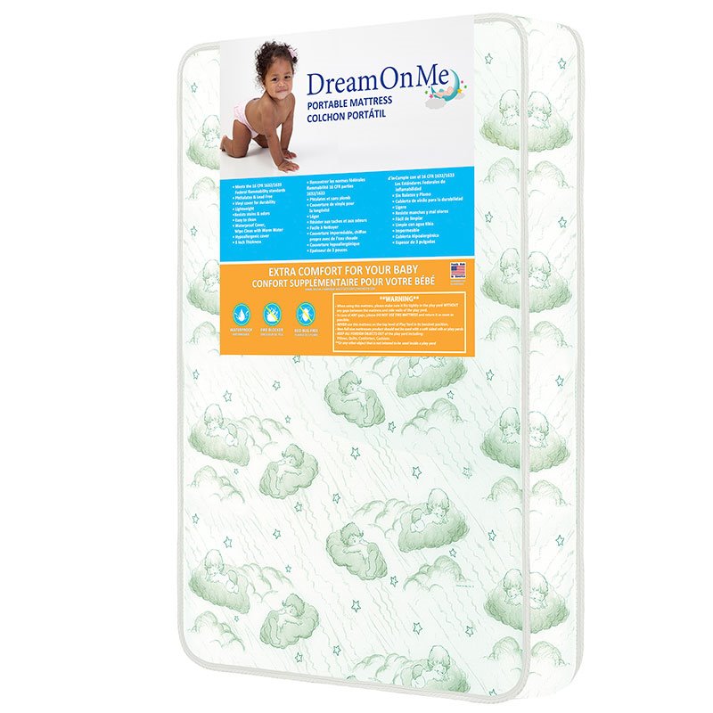 dream on me portable foam mattress
