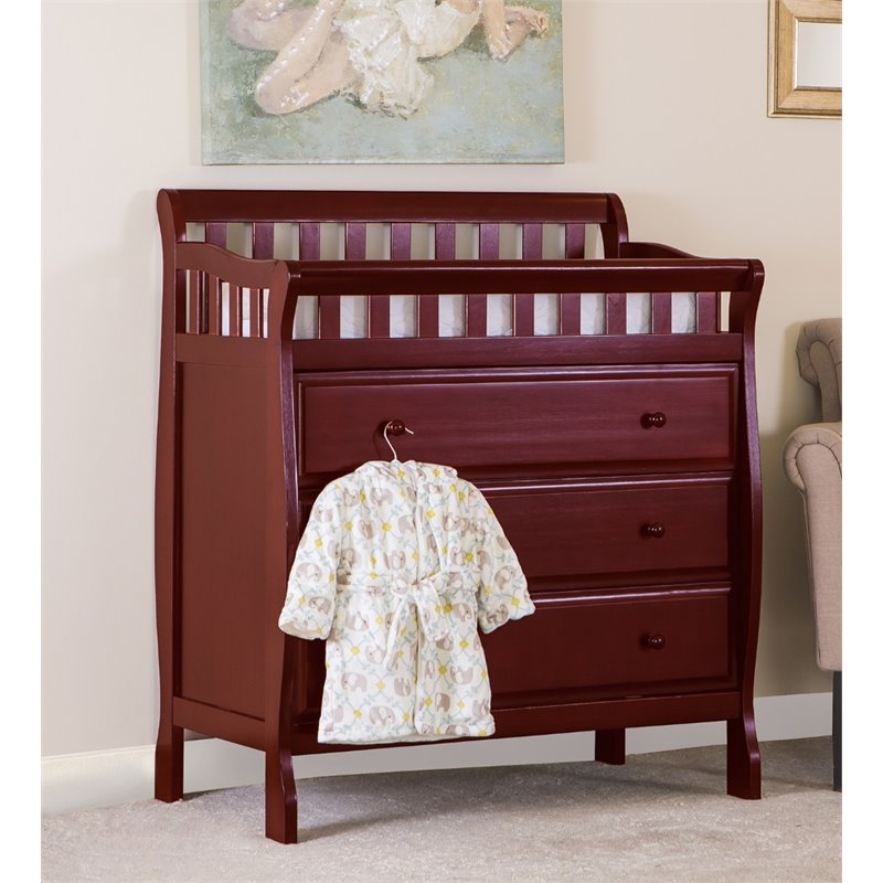 Dream On Me Marcus Changing Table And Dresser In Cherry 602 C