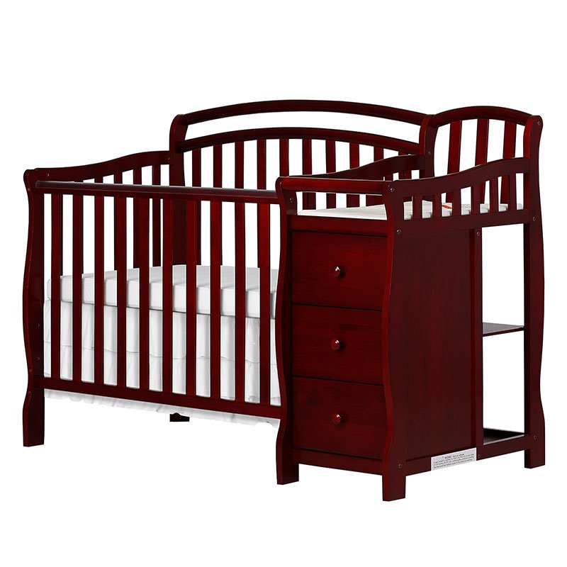 Dream On Me Casco 4-in-1 Convertible Mini Crib and Changing Table