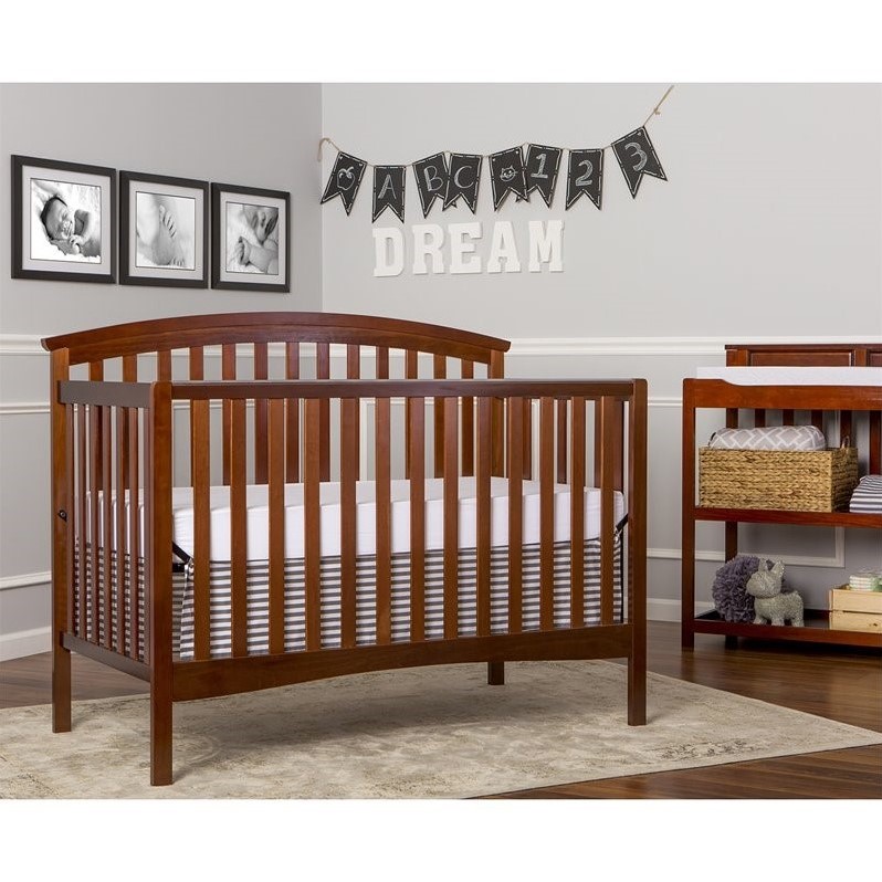 Dream On Me Eden 5 In 1 Convertible Crib In Espresso 664 E