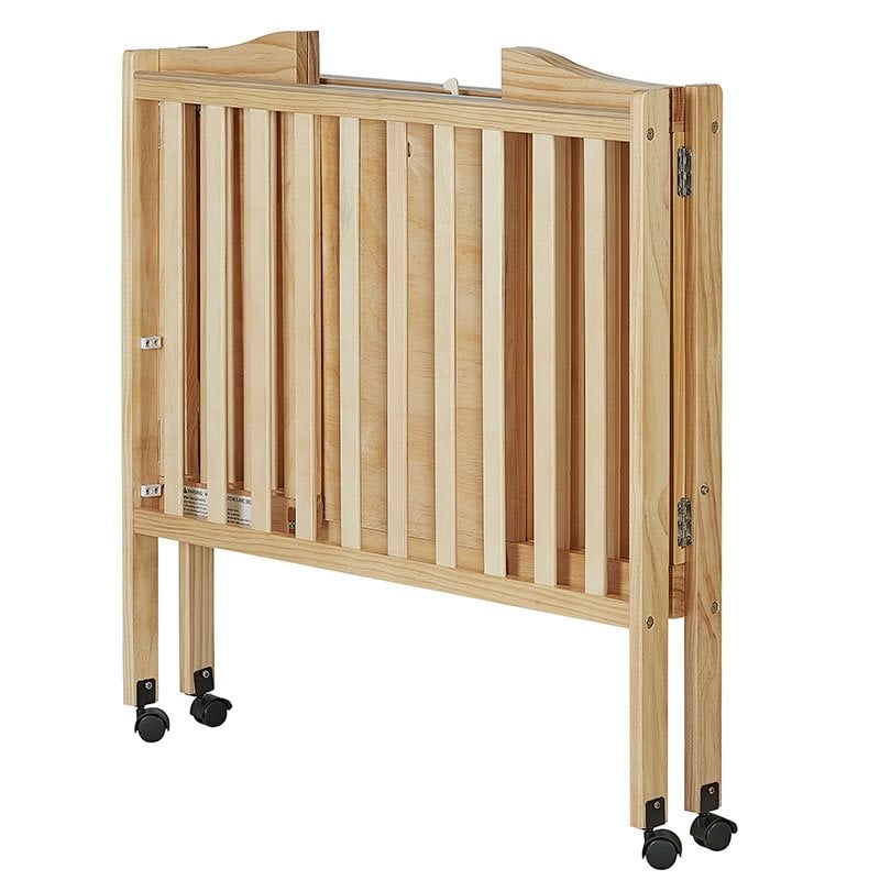 Dream On Me Lightweight Folding Portable Crib In Natural 681 N