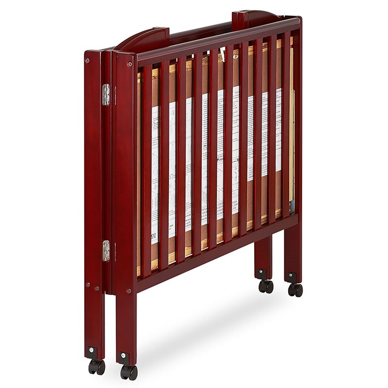 Dream On Me 3 In 1 Folding Portable Crib In Cherry 683 C