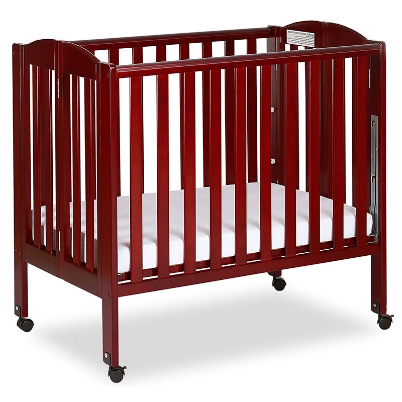 Dream On Me 3 In 1 Folding Portable Crib In Cherry 683 C