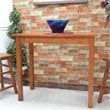 Carolina Classics Noah Pub Bar Table in Walnut