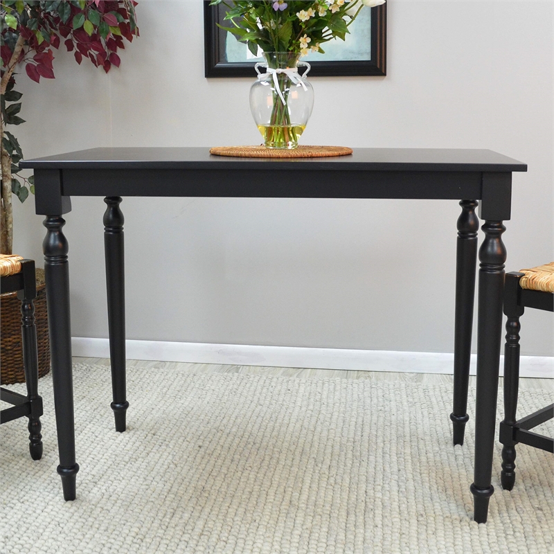 Carolina Classics Frederick Bar Table in Antique Black