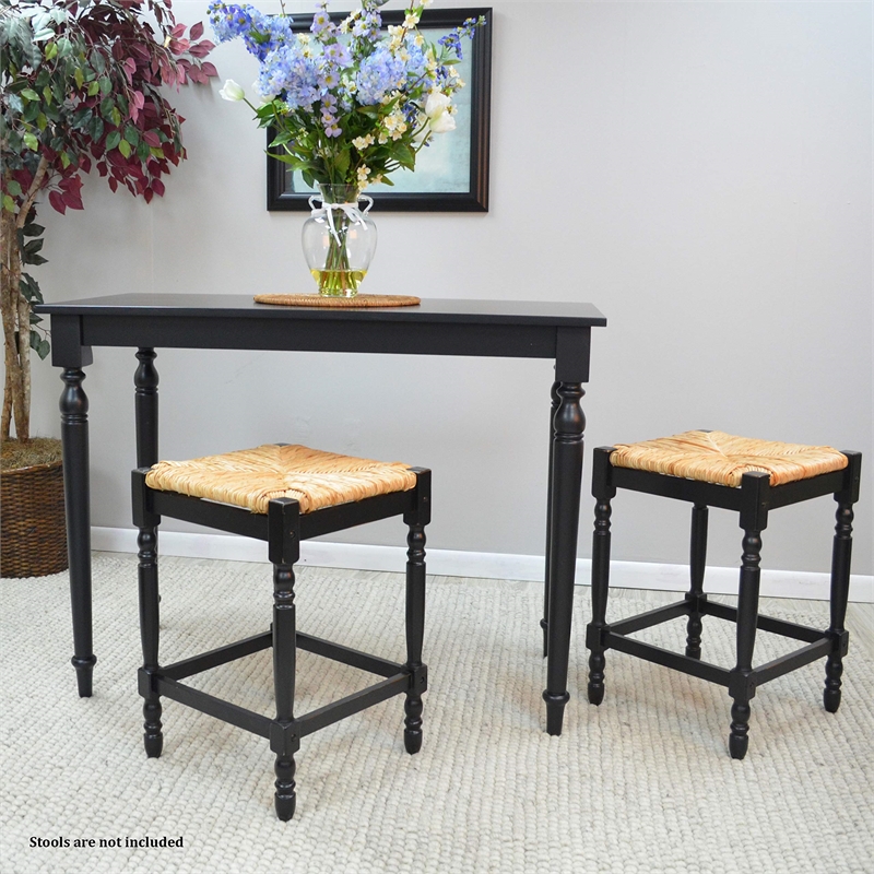 Carolina Classics Frederick Bar Table in Antique Black
