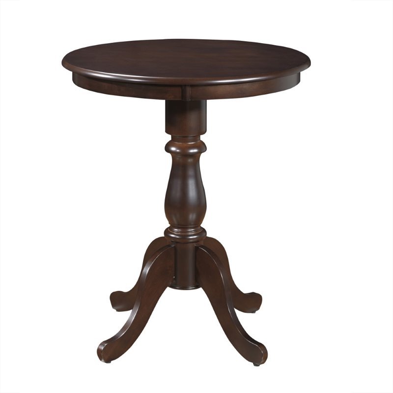 Carolina Clics Portland 30 Round Pedestal Bar Table In Espresso