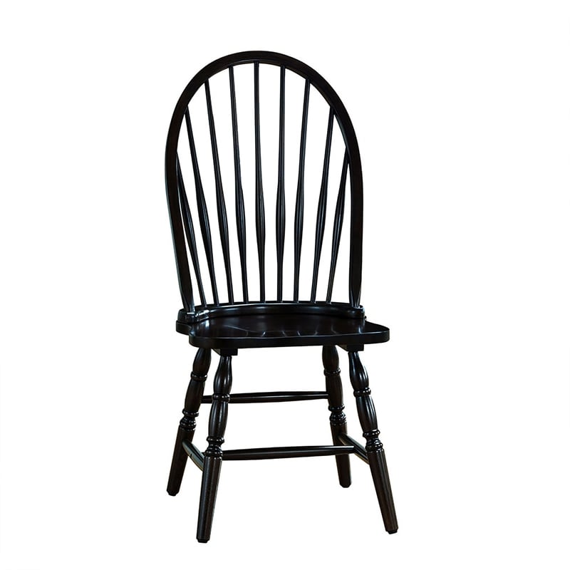 Carolina Classics Winslow Windsor Chair in Antique Black