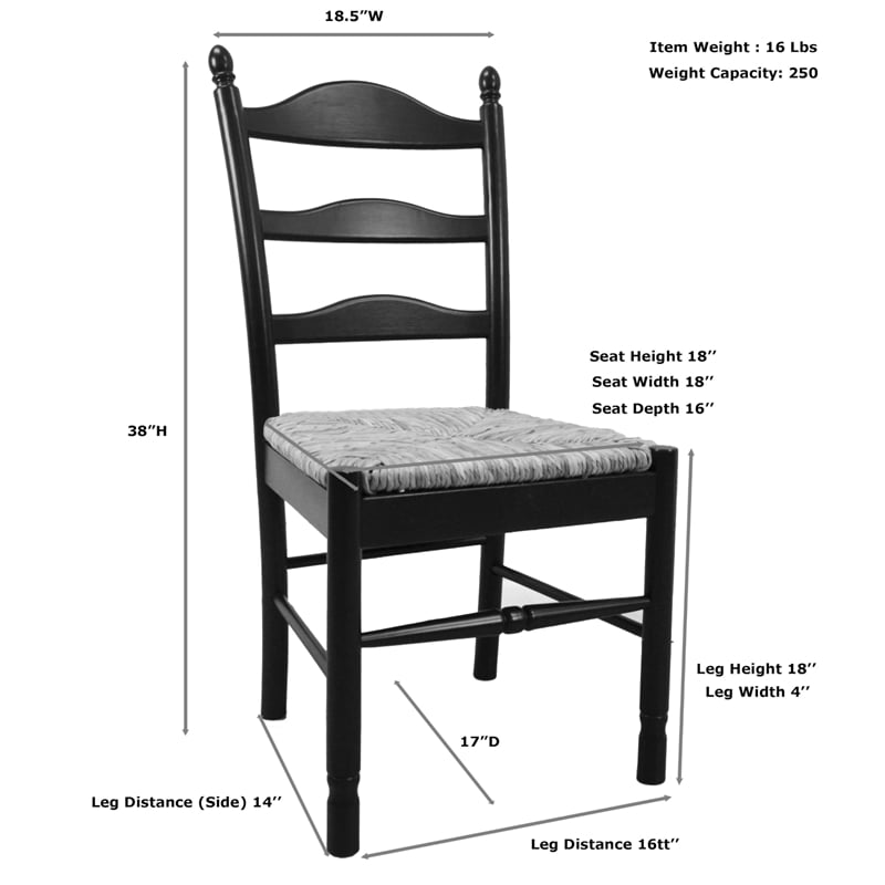 Carolina Classics Freya Chair in Antique Black