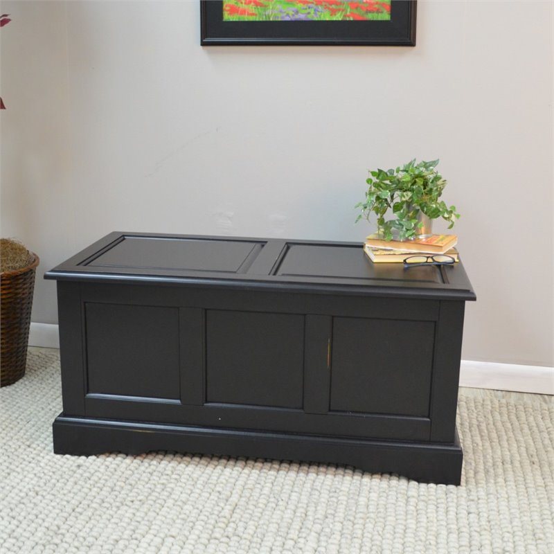 Carolina Classics Ingrid Blanket Chest in Antique Black Cymax Business