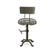Carolina Classics August Adjustable Bar Stool in Gray