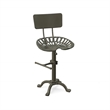 Carolina Classics August Adjustable Bar Stool in Gray