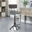 Carolina Classics August Adjustable Bar Stool in Gray