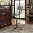 Carolina Classics August Adjustable Bar Stool in Gray