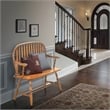Carolina Classics Windsor Living Room Bench in American Oak