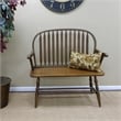 Carolina Classics Windsor Living Room Bench in American Oak