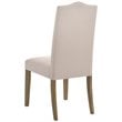Carolina Classics Romero Nail head Parson Chair Harvest Oak with Linen