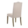 Carolina Classics Romero Nail head Parson Chair Harvest Oak with Linen