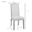 Carolina Classics Romero Nail head Parson Chair Chestnut with Linen