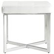Carolina Classics Summer Vanity Bench White/Chrome