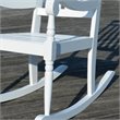 Carolina Classic Belmont Wooden Slat Rocker in White
