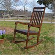 Carolina Classic Belmont Wooden Slat Rocker in Elm