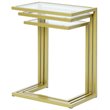 Carolina Classics Addison Tempered Glass Top Nesting Table Set in Gold