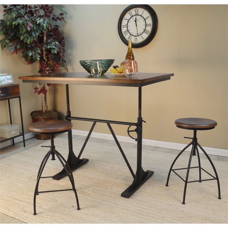 Carolina Classics Brio Adjustable Table Elm/Black