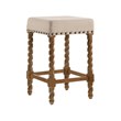 Carolina Classics Remick 24&quot Counter Stool in Natural Oak and Linen
