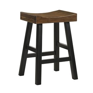 Carolina Classics Colborn 25&quot Counter Stool in Elm and  Black
