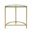 Carolina Classics Fenice Half Round Console in Gold