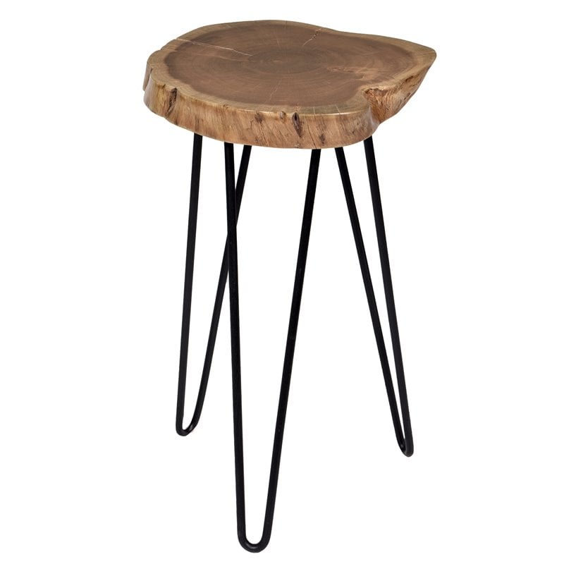 Carolina Classics Seti Live Edge Accent Table Top in Black