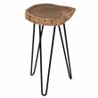 Carolina Classics Seti Live Edge Accent Table Top in Black