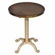 Carolina Classics Elettra Adjustable Vintage Table in Elm and Gold
