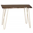 Carolina Classics Seti Live Edge Console Table in Elm and Gold