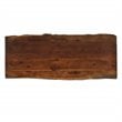 Carolina Classics Seti Live Edge Coffee Table and Bench in Elm and Gold
