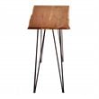 Carolina Classics Seti Live Edge Bar Table in Natural and Black